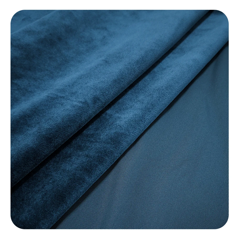 cotton crystal velvet fabric 364gsm sofa fabric upholstery 100 polyester in-stock wholesales Fast delivery