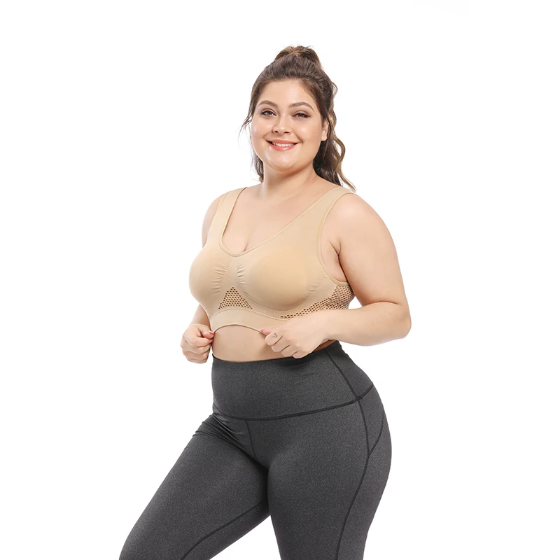 Wholesale XXXXXXL yoga clothing sports bra female shockproof running yoga fitness vest yoga bra