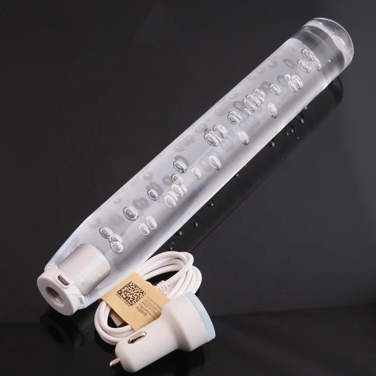 DTOUCH30CM Car universal manual gear shift lever car manual shift knob crystal gear lever head bubble gradient round rod transm