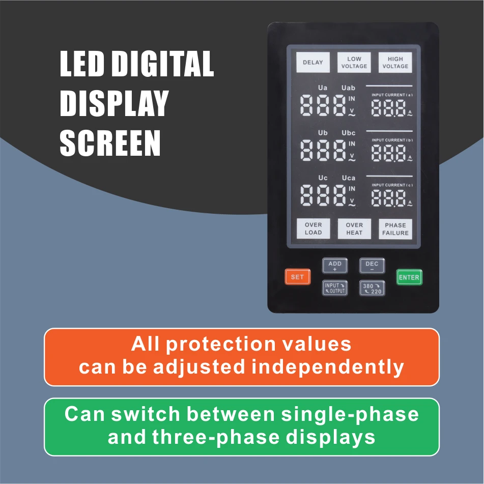 High efficiency AVR 30kva 380v three-phase 3 phase automatic voltage stabilizer alternator voltage regulator