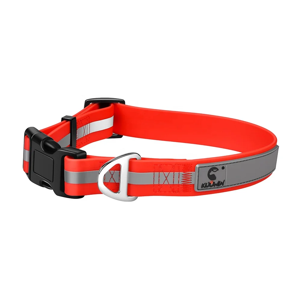 PVC waterproof glow in the dark dog collar