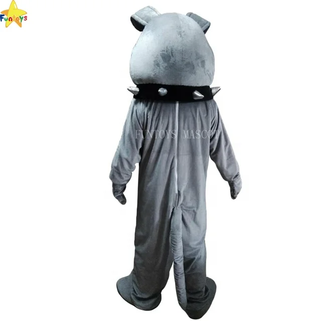 Funtoys custom gray bulldog mascot costumes for carnival