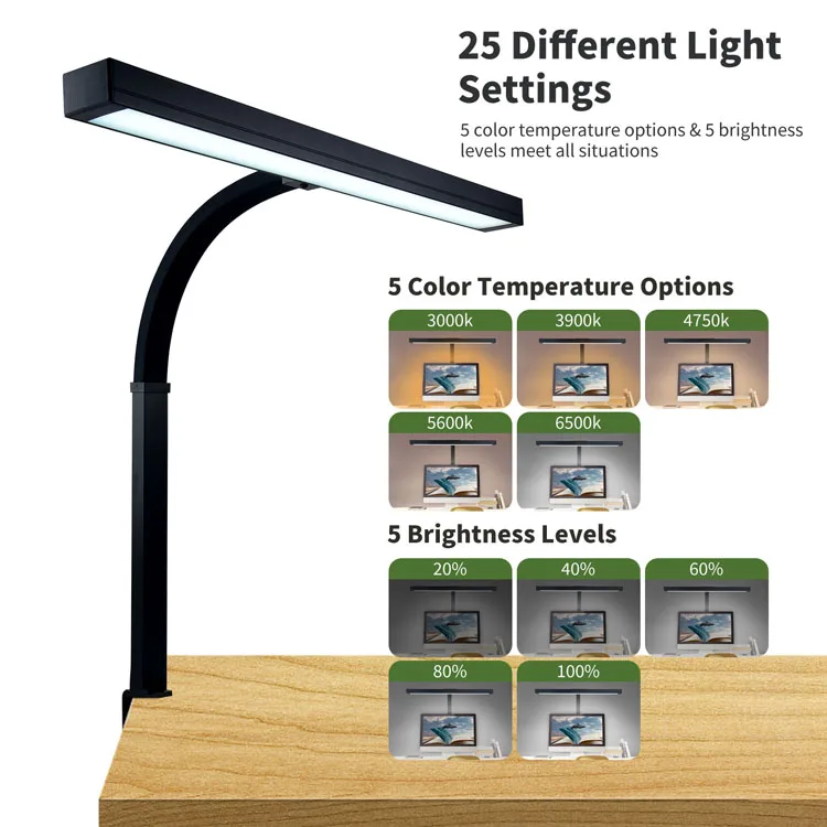 Ultra large wide lamp 9509LED metal workbench lamp tall table light dimmable architech desk lamps for office working lighting