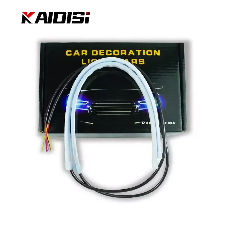 Wholesale Auto white 45cm LED daytime running light ultra-thin light guide light led headlight for cars