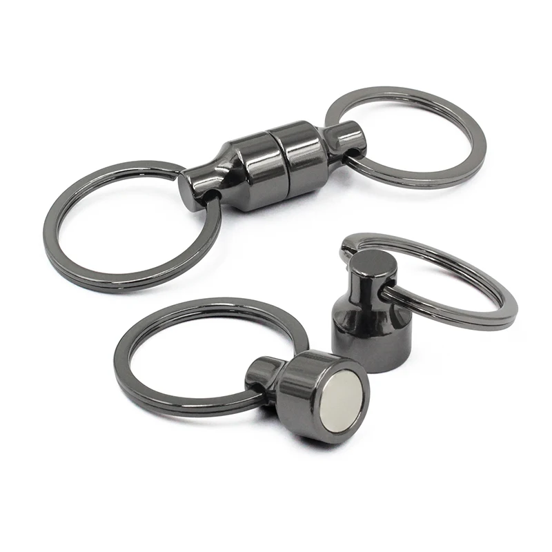 Wholesale Zinc Alloy Hard Soft Enamel Custom Key Chain Logo Key Rings Holder Souvenir Letter Metal Customised Magnetic Keychain