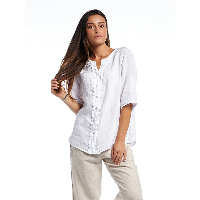 Wholesale Italy Women Shirts Blouses And Tops Blouses Ladies Women Blouses Elegant Women beachwear