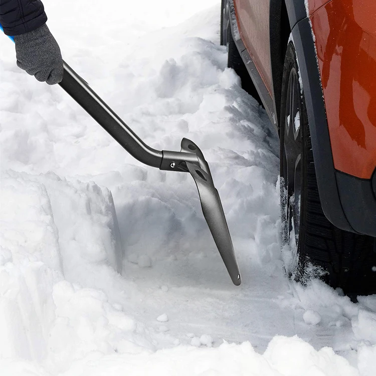 Retractable Loader Folding Car Snow Shovel Stainless Steel Snow Scraper Shovel