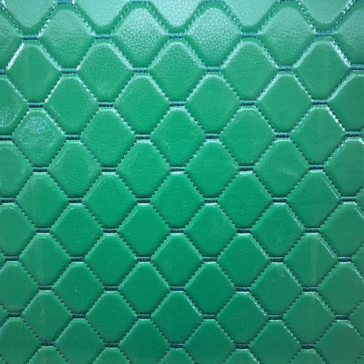 Universal Auto Car Steering Wheel Cover Green Car Seat Upholstery Faux Leather for Car Upholstery