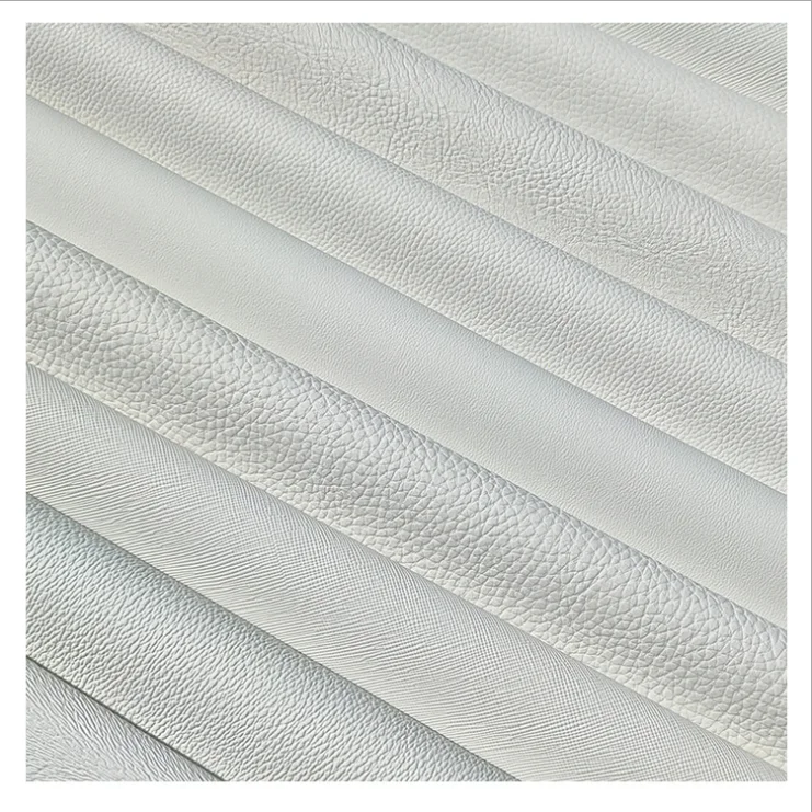Manufacture white vinyl fabric synthetic faux leather fabric for digital print