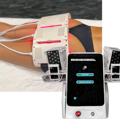 10d laser slimming lipolaser full body contouring 635nm 650 red light therapy 980nm weight loss aesthetic with trolley machine
