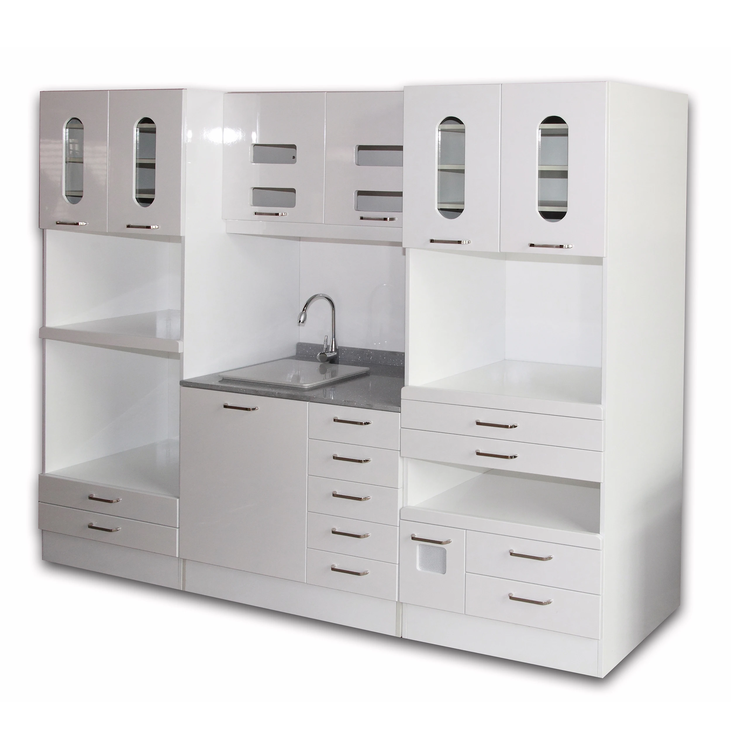 Dental clinic furniture cabinet mobile hospital furniture Wooden and stainless steel Free design Can be customized