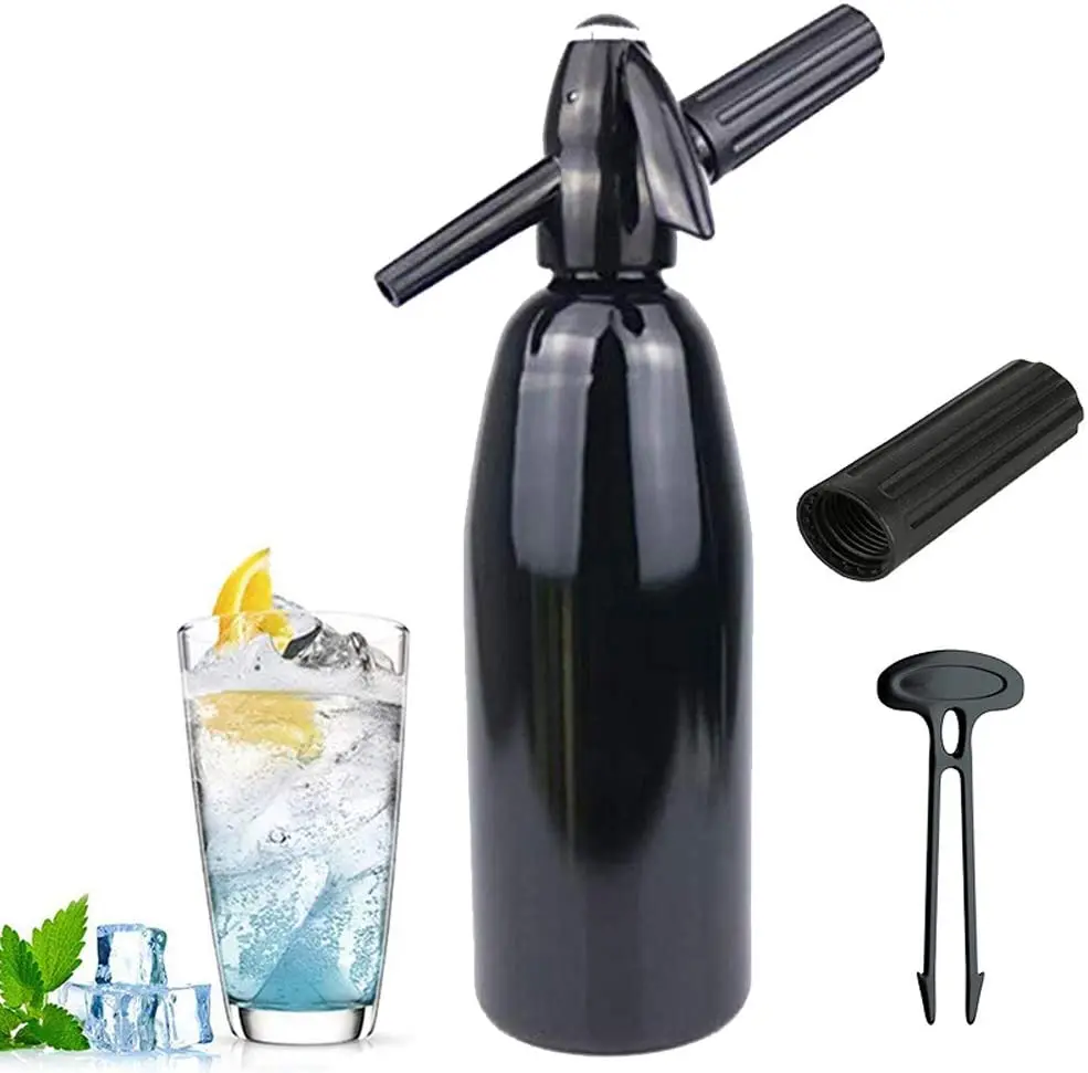 Ultimate 1 Liter Aluminum Alloy Soda Maker 1000ML Home Bar DIY Sparkling Siphon Metal Material