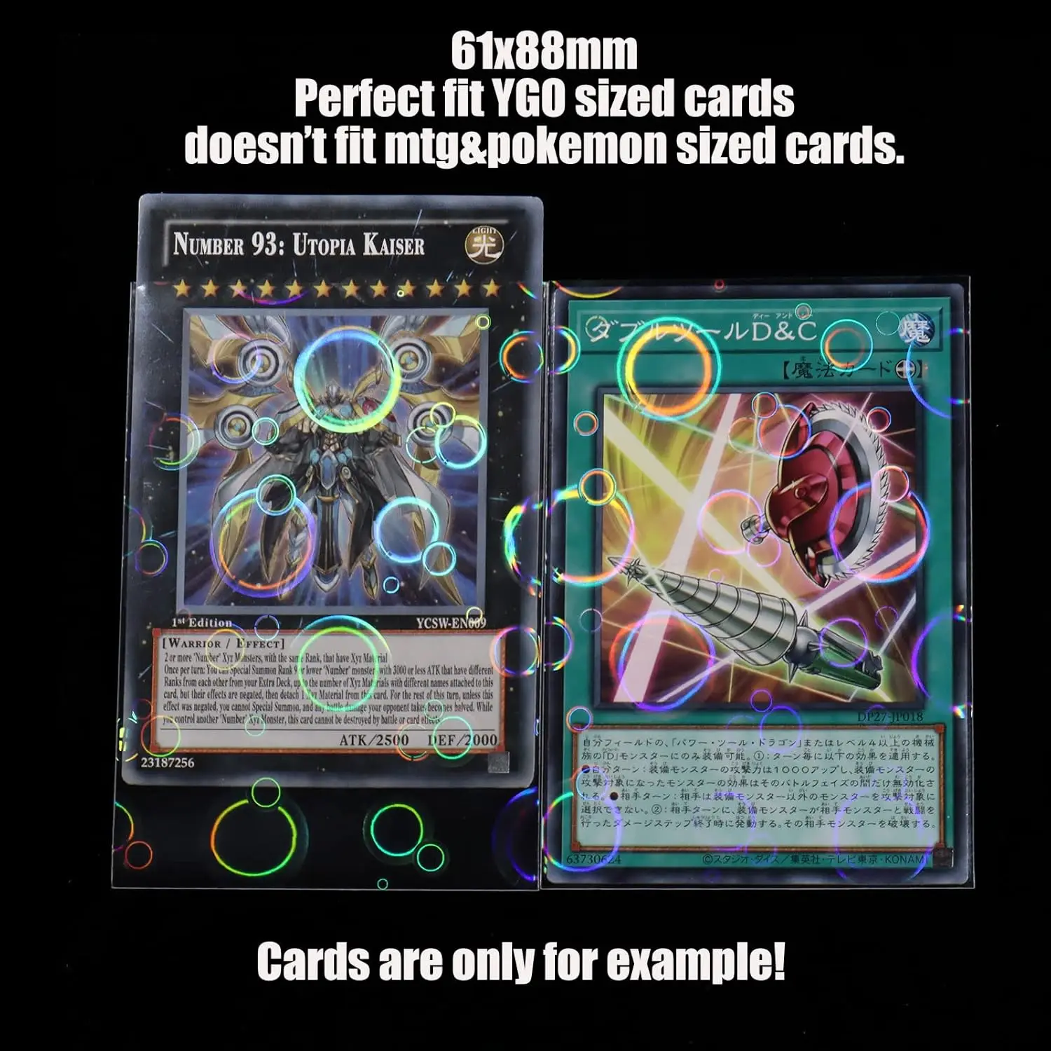 Bubble Holographic Laser Flash Penny Card Sleeves Perfect Fit Kpop Idol Photocard Sleeves Board Game Card Protector