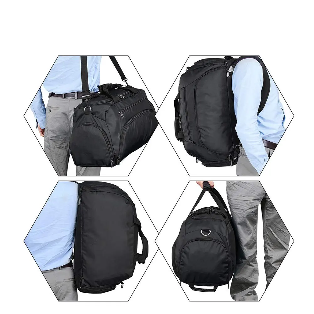 FREE SAMPLE Travel Duffle Bag Backpack with 2 Shoes Compartment for Women and Men Duffle Bag Large Size