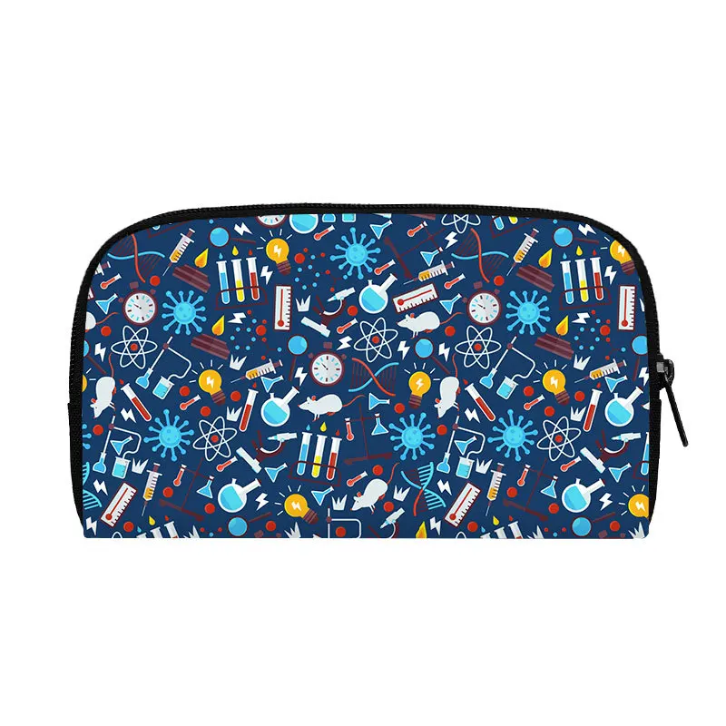 Nurse Gift Doctor Nurse Coin Purse black doctor nurse magic medical Syringe Ladies ECG  Women Long Big Wallet Bag