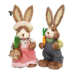 2022 Handmade Sisal Custom Easter Bunnies