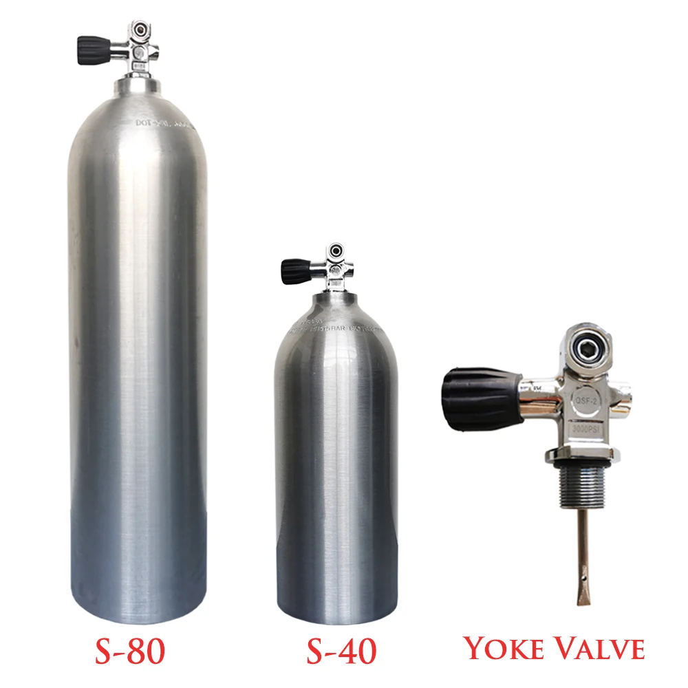 Water sports11L 12L S80 3000psi  portable Oxygen gas cylinder high Pressure Aluminum Scuba diving