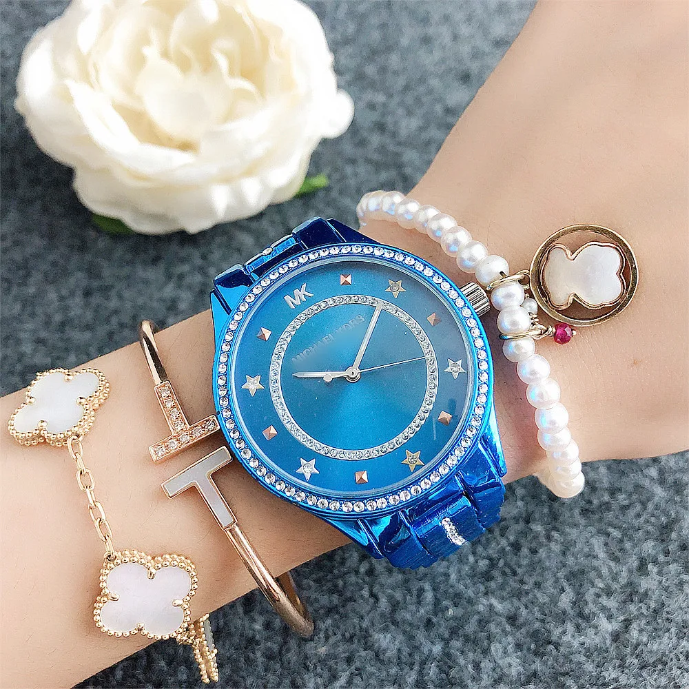 2024 Fashion Luxury Brand montre femme Ladies Reloj de mujer Watches MK Wrist Quartz Watch for Woman