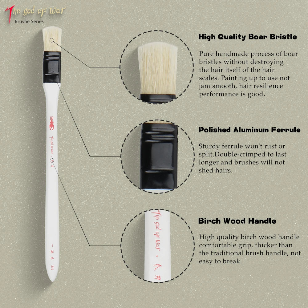 Premium brush set for acrylic oil watercolor face painting Custom Logo paint brush Professional brush set for acrylic watercolor