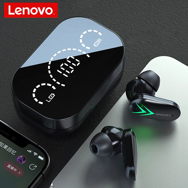 NEW Original Lenovo XT82 TWS Wireless Earphone 5.1 Dual Stereo Noise Reduction Bass Touch Control 300mAH LED Battery Display