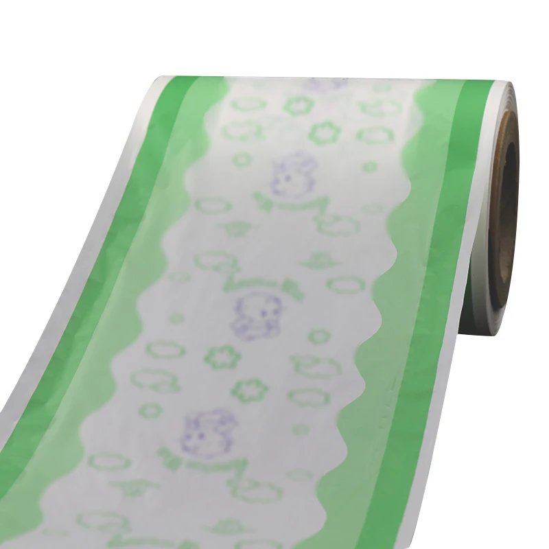 Side Tape Backsheet White Nonwoven Fabric Cloth Diaper Raw Material For Diaper Making