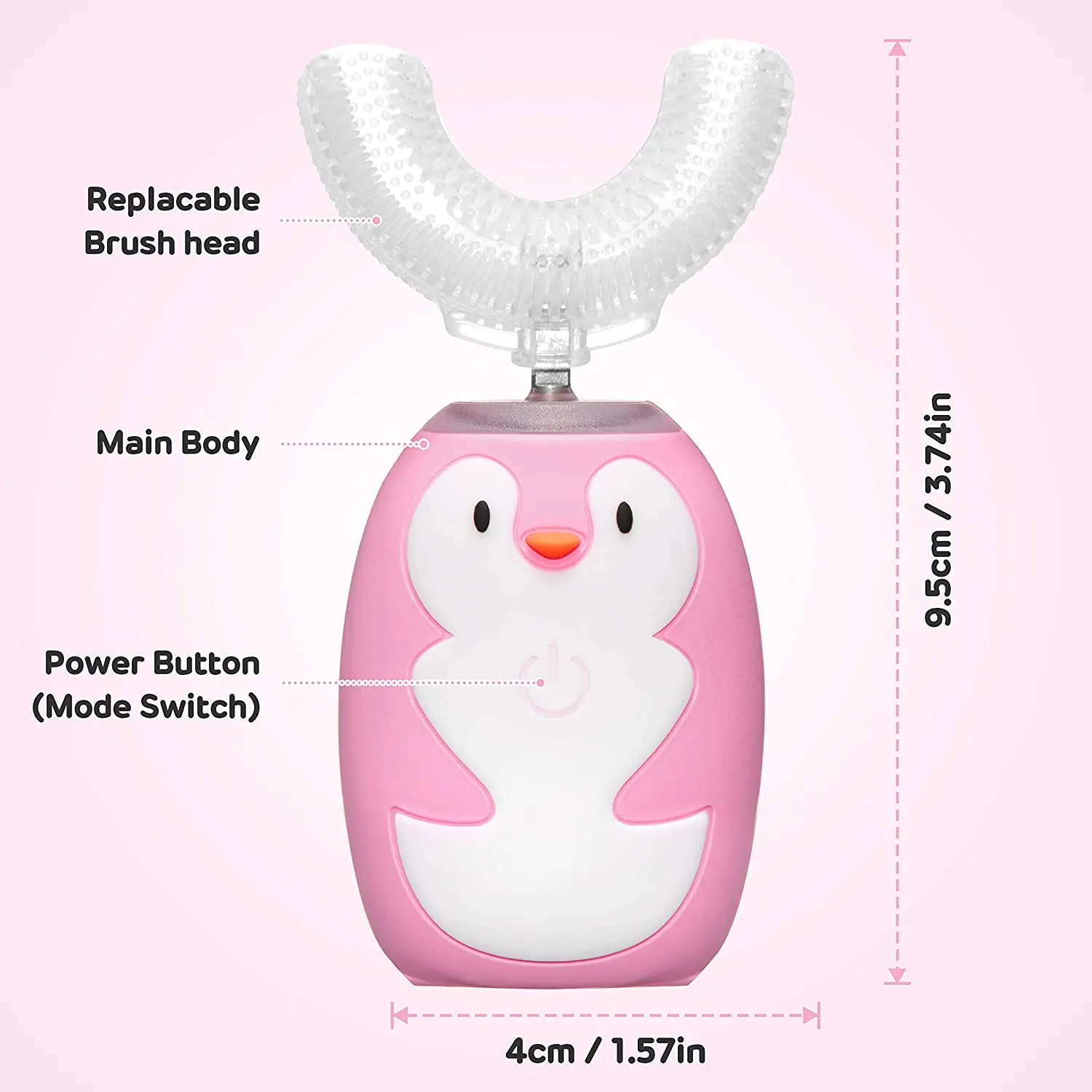 Sterile products clean portable shaped thin kids toothbrush u-shape