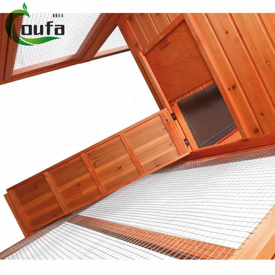 Factory Direct Outdoor Backyard Poultry Extra Large Wooden Chicken Coop Pet Cage For Egg Laying Hens With Ramp