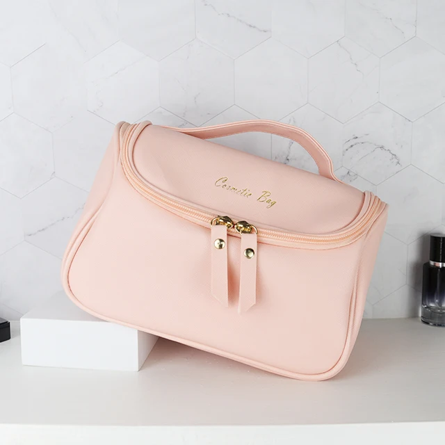 Custom Pink Makeup Bag Cosmetic Storage Organizer Toiletries Bag Travel Bag