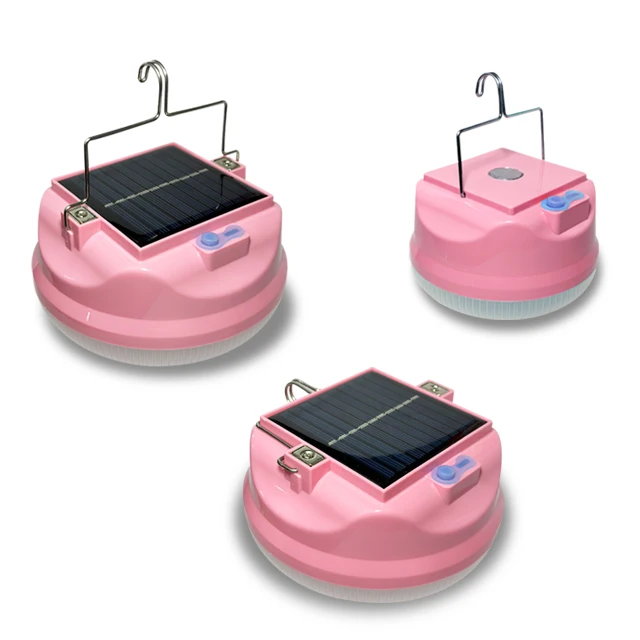 Emergency outside energy saving Light Solar Portable Camping Lantern Rechargeable Camping Bulb