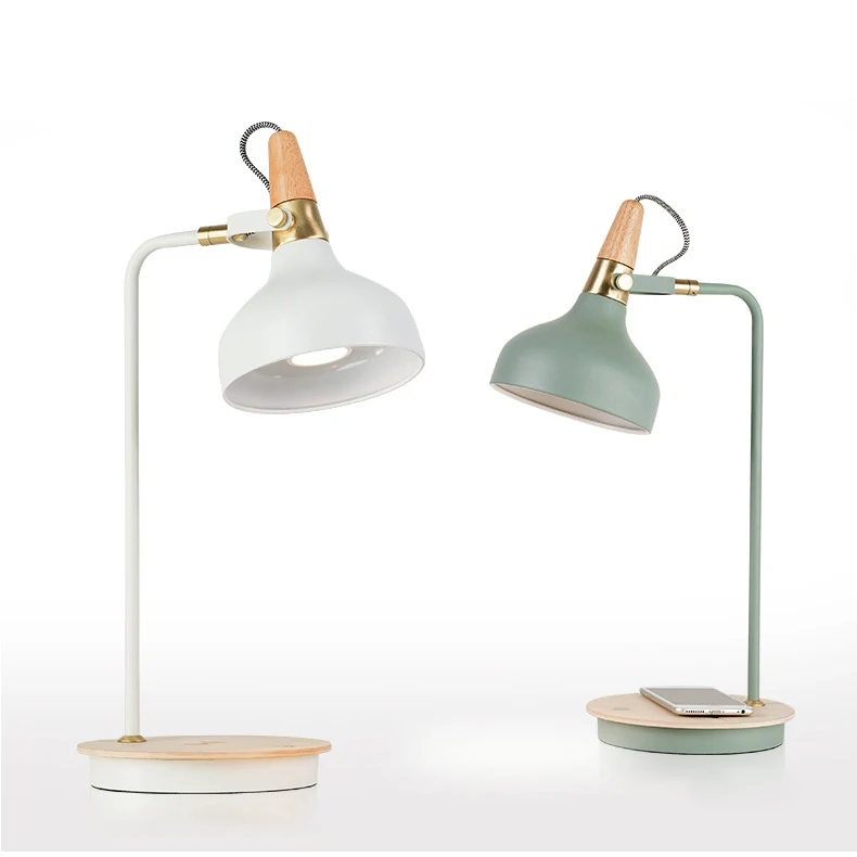 Новая европейская Скандинавская антикварная лампа макарун для дома студентов прикроватная детская металлическая настольная лампа