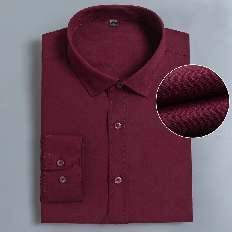 White shirt for men long-sleeved business professional overalls embroidery logo manufacturers directly for group purchase shirts