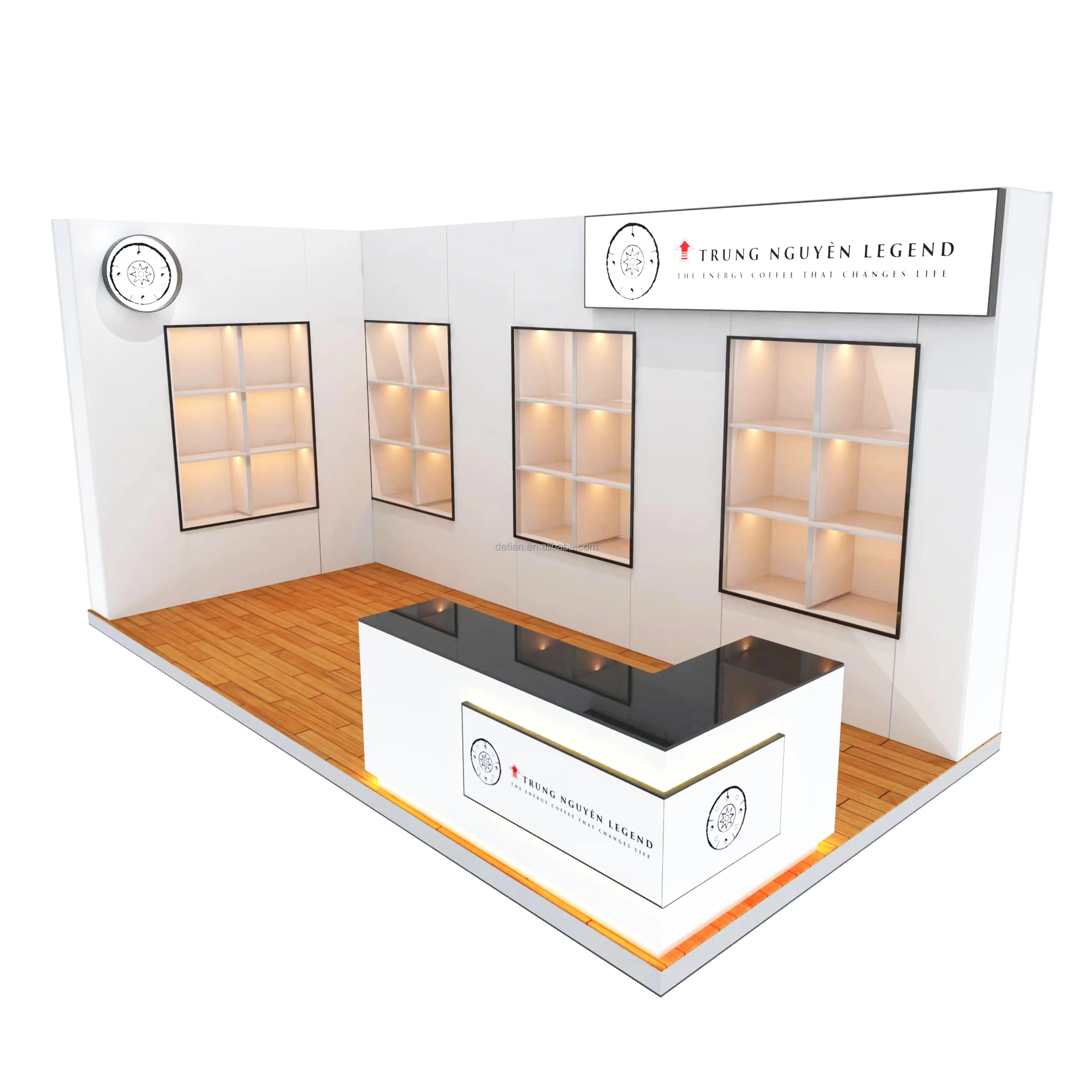 Портативный выставочный стенд с подсветкой 10 х20 футов