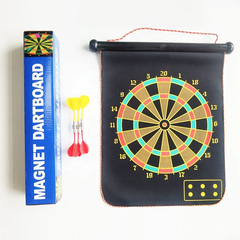 hot selling kids dart board  magnet board with 6 soft darts throwing game for indoor&outdoor  playing