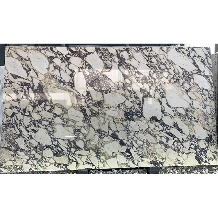 Italian polished marble slab calacatta viola for kitchen and bathroom