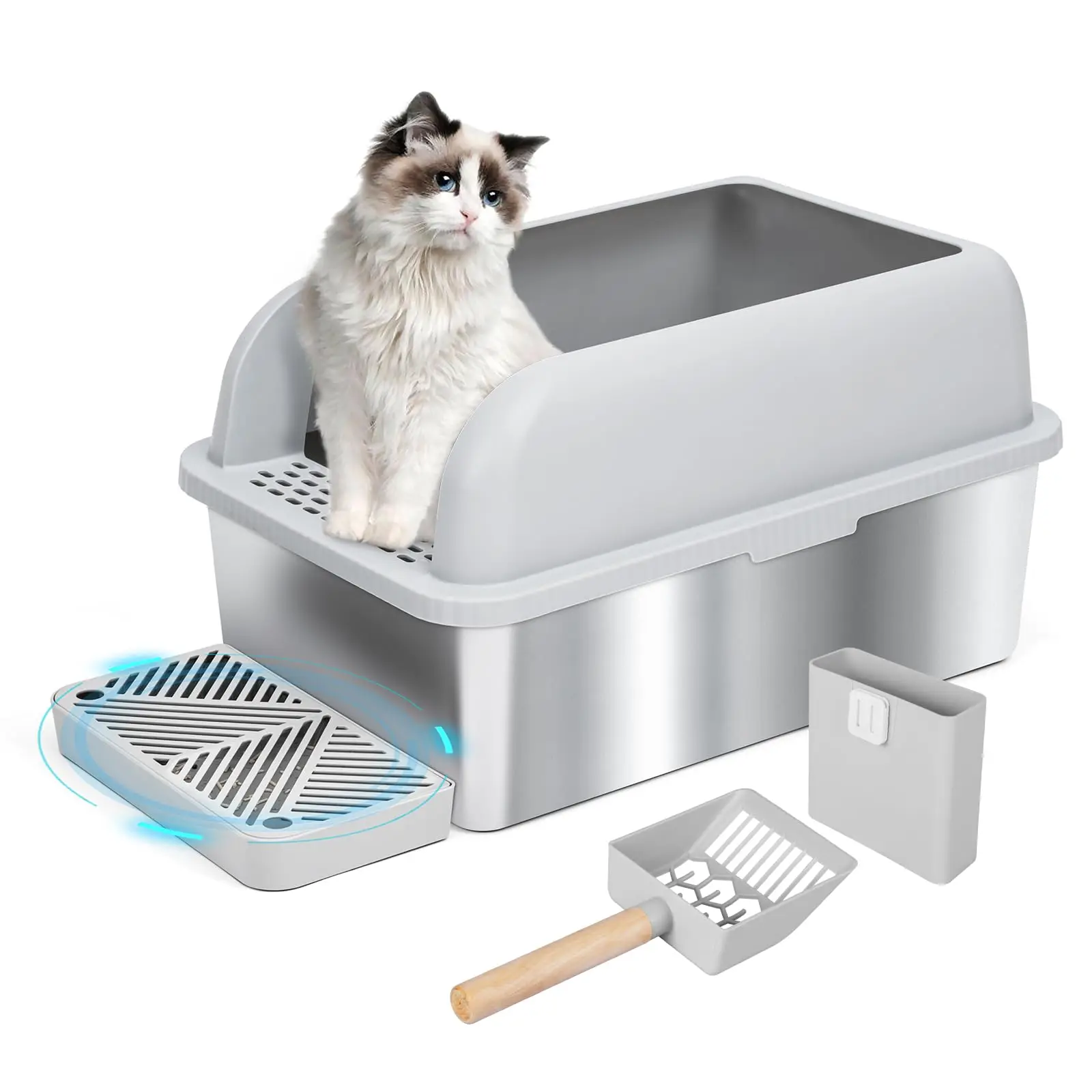 New Arrival Big Extra Large Giant 2022 Xl Small Xxl Indoor Customizable Tray Toilet For Cat Litter Box