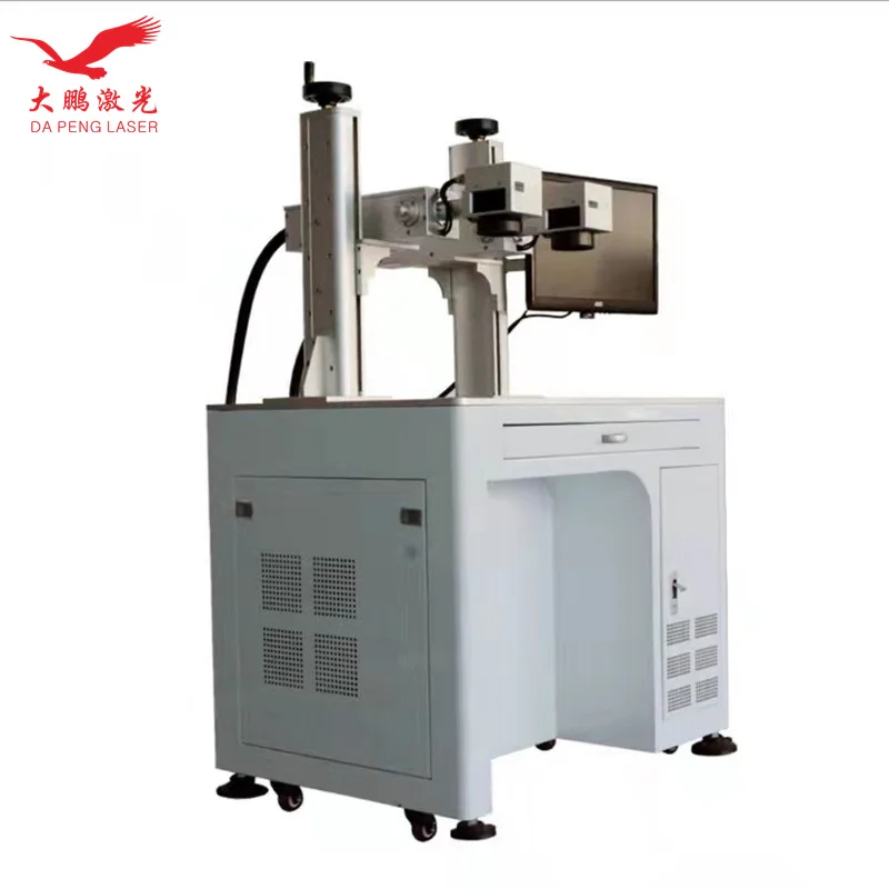 2 in 1 Desktop Max Raycus 2 Axis 20w 30w 50w Double Red Lights Galvo Scanner Kit Fiber Laser Machine Marking Engraver