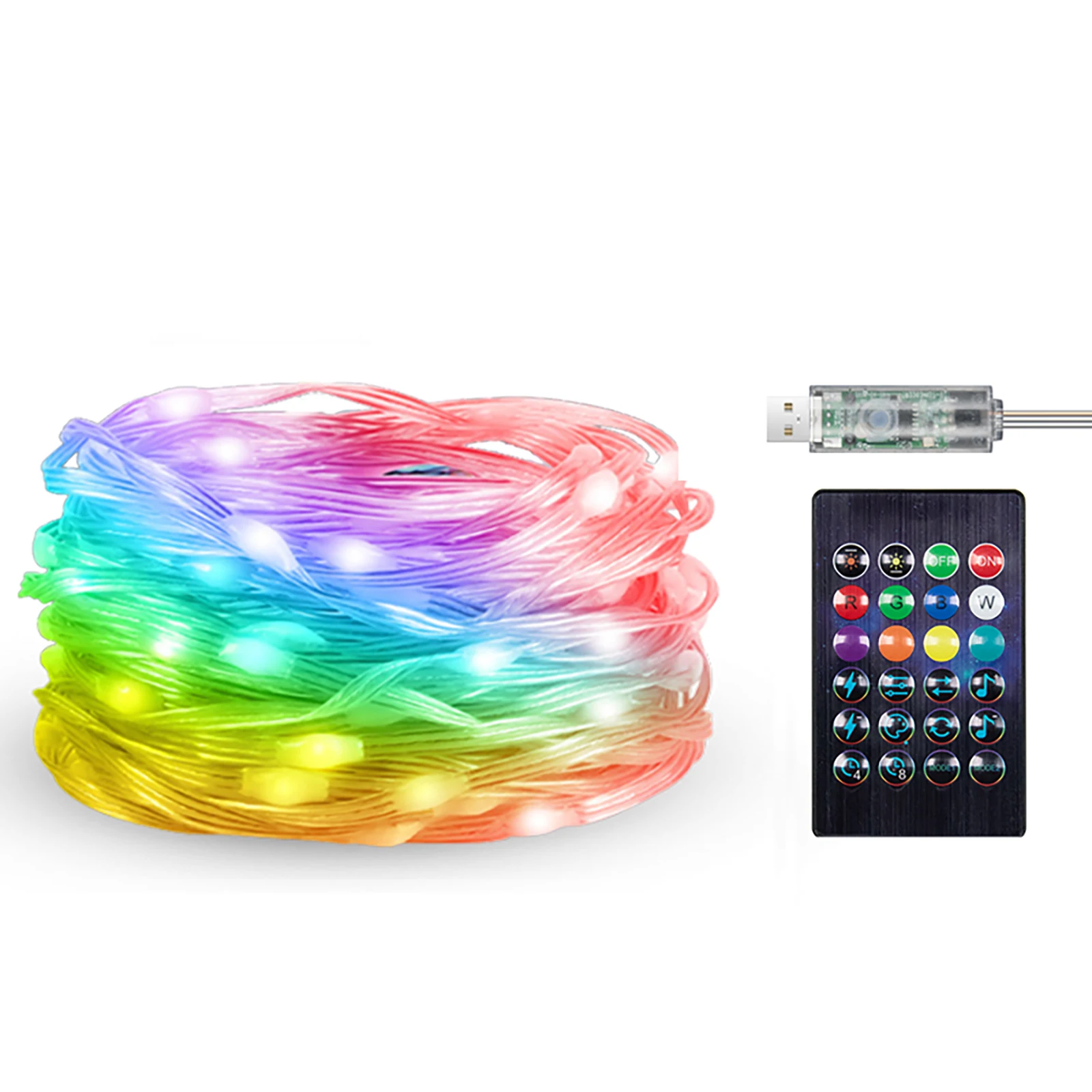 Рождественская гирлянда Dream Color 4040 волшебный цвет RGB светодиодная Пиксельная гирлянда 100 светодиодов 10 м Водонепроницаемая адресная гирлянда DC5V