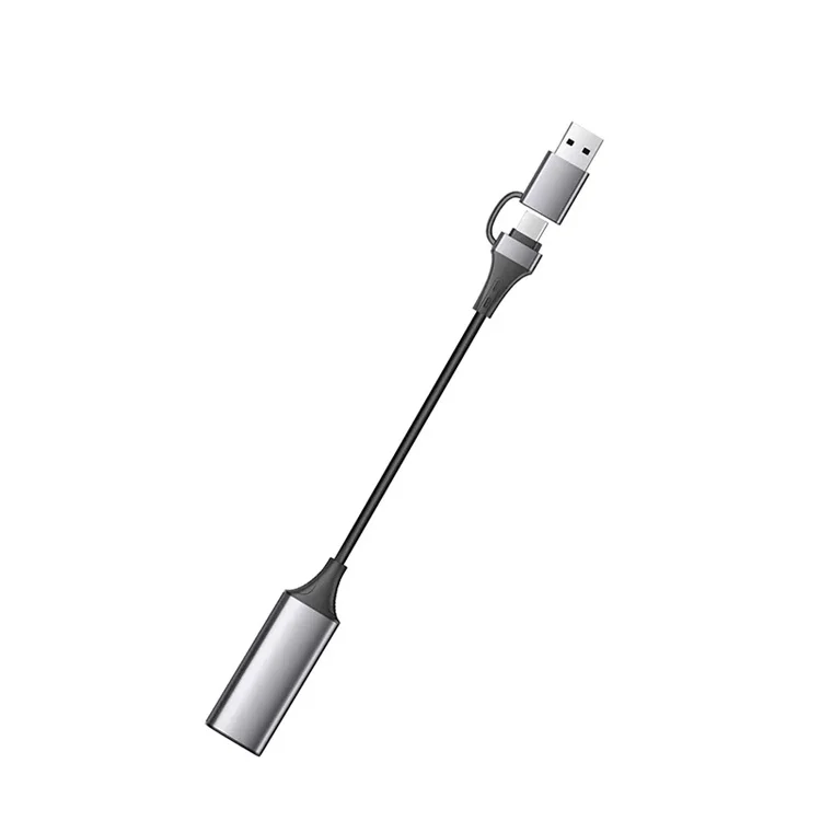 1080P Video Capture Card for Computer PC PS4 Gaming Live Streaming Meeting HD Port To USB A/Type-C 2in1 Broadcasting Recorder