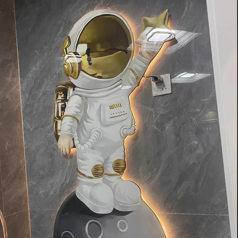 Art Decoration LED Acrylic Lamp Painting Animal Still Life UV Printing Crystal Porcelain Wall Decoration Airman