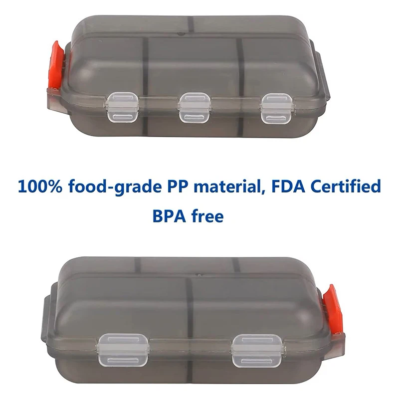 Wholesale Custom Weekly Plastic Pill Box Travel 7 Days mini Pill Case Portable Large Compartment Medicine Organizer Box