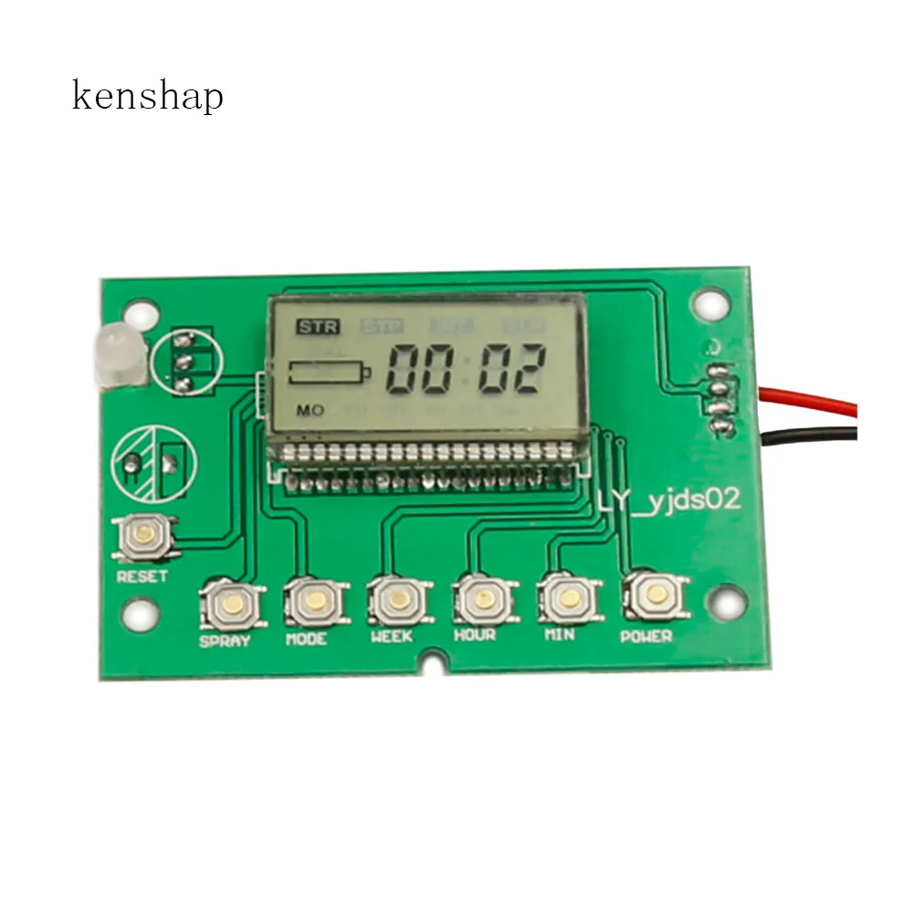 a control panel for LCD liquid crystal display timed aerosol dispenser   timer