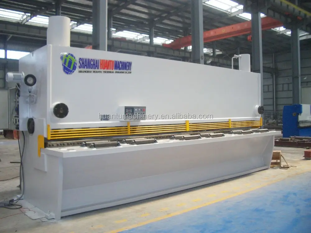 Shanghai HUANTU hydraulic cnc guillotine electric shearing machine