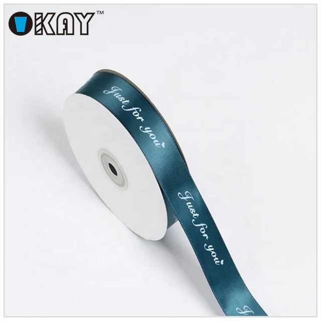 Factory custom cheap self adhesive polyester printed satin ribbon