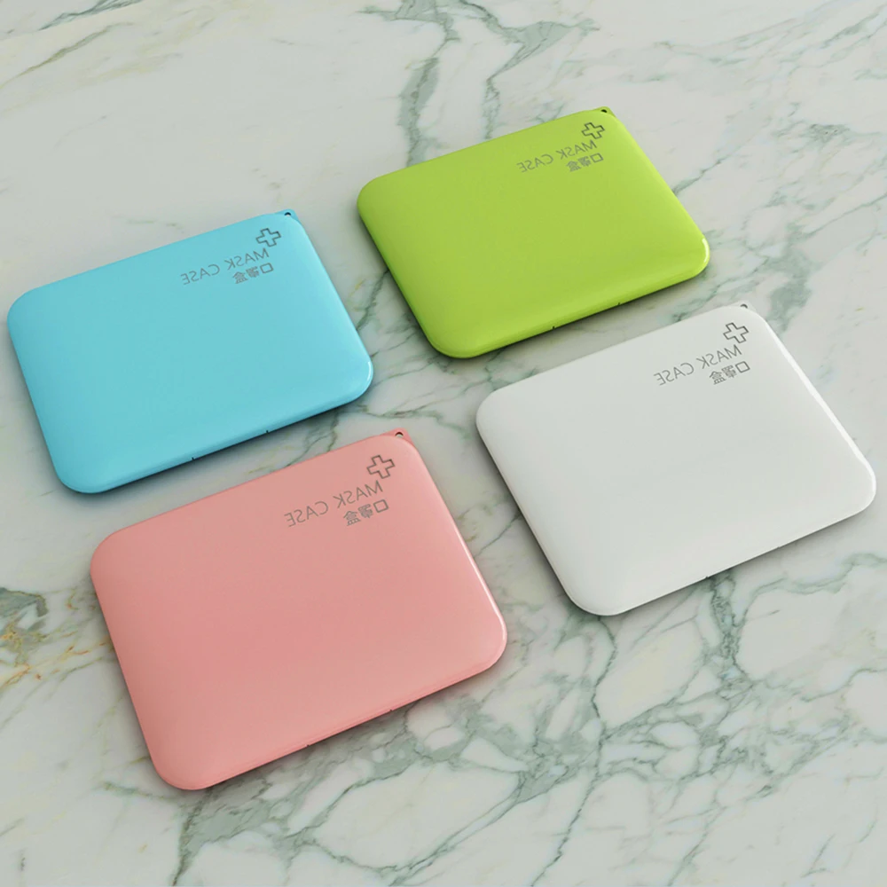 Face Mask Holder PP Portable Storage Box For Face Mask//