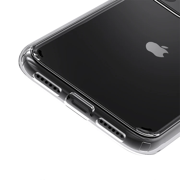  Для Iphone 12 11Pro Max 6 7/8 плюс XR XS MAX Чехол для мобильного телефона прозрачный прозрачная акриловая задняя крышка чехол из мягкого силикона
