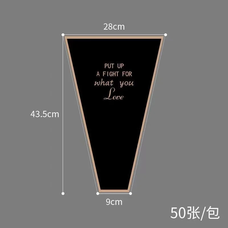 Transparent Single Bouquet Packaging Bag Rose Waterproof Flower Bag Flower Arrangement Festival Flowers Wrapping Paper Material