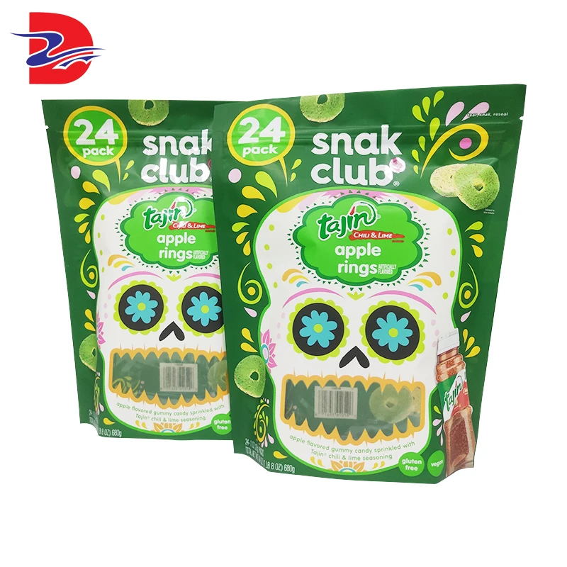High Quality Custom Halloween Snack Food Dried Fruit Nut Candy Packaging Bag