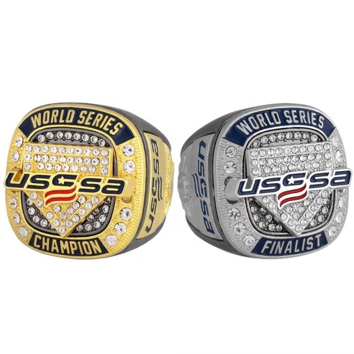 usssa tournament gold and silver championship rings and custom youth championship rings