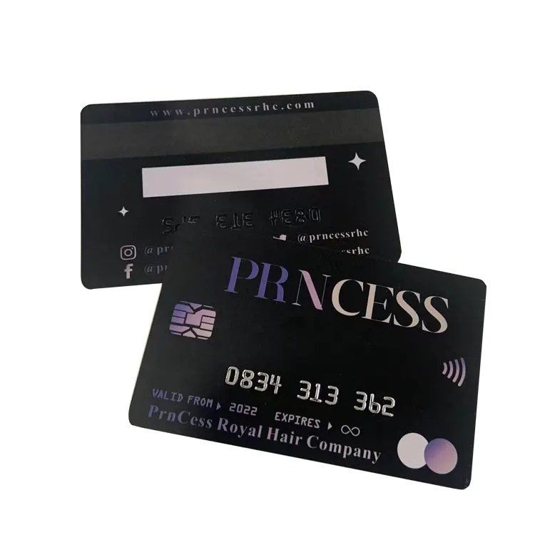 China Professional factory supplier Custom Plastic Matte PVC Best Business cards raised font