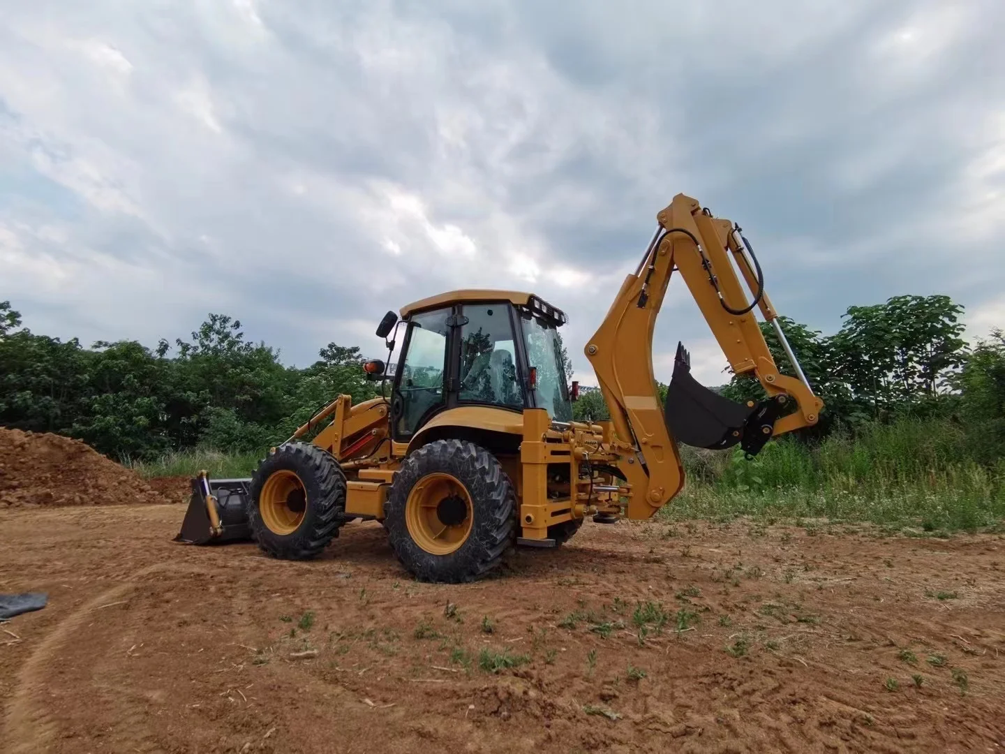 tractor backhoe digger excavator 4x4 2.5 ton mini payloader retroexcavadoras cargadoras side shift backhoe loaders
